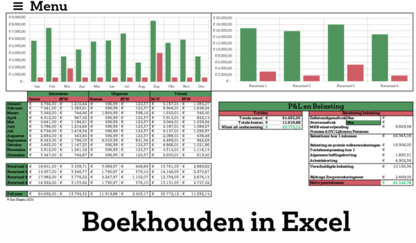All-in-One Excel Boekhouding voor Starters